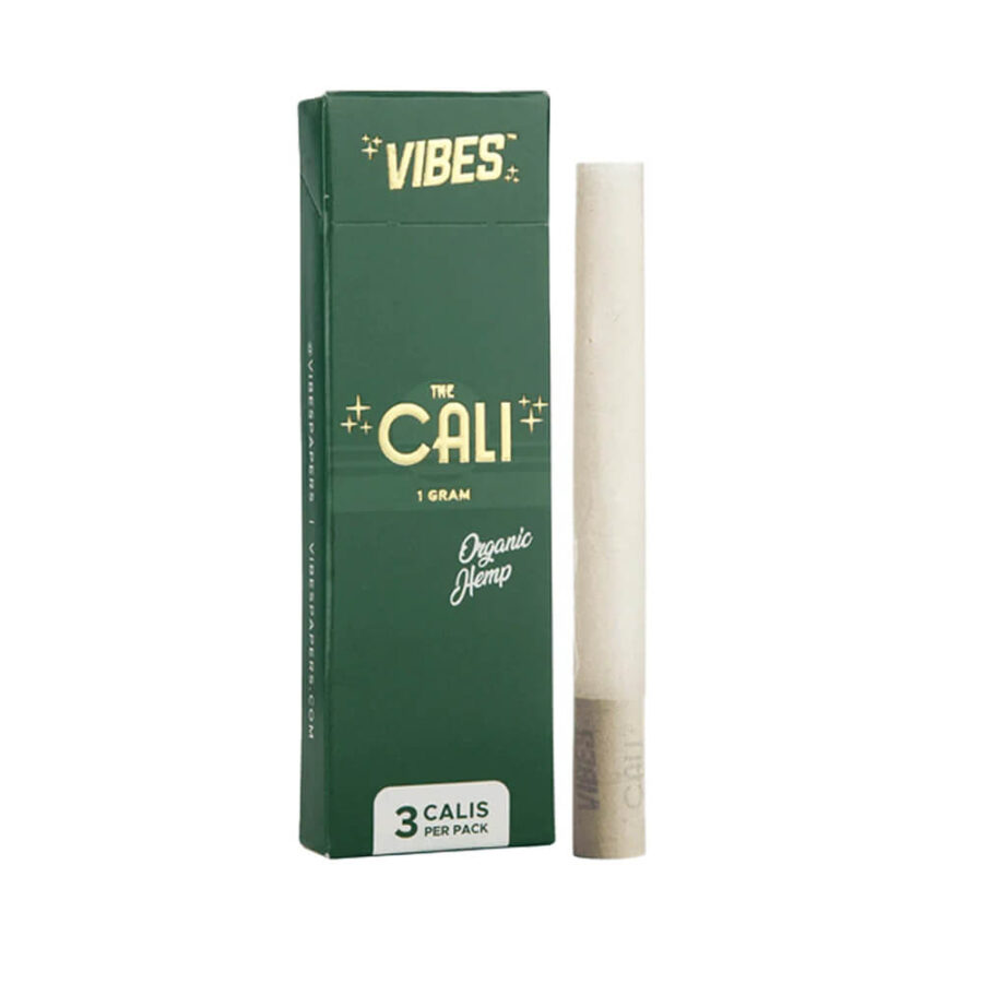 VIBES The Cali Cônes Organic Hemp 1g 3-Pack (8pcs/présentoir)