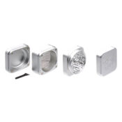 Best Buds Grinder The Cube en Aluminium Argent 4 Parties (50mm)