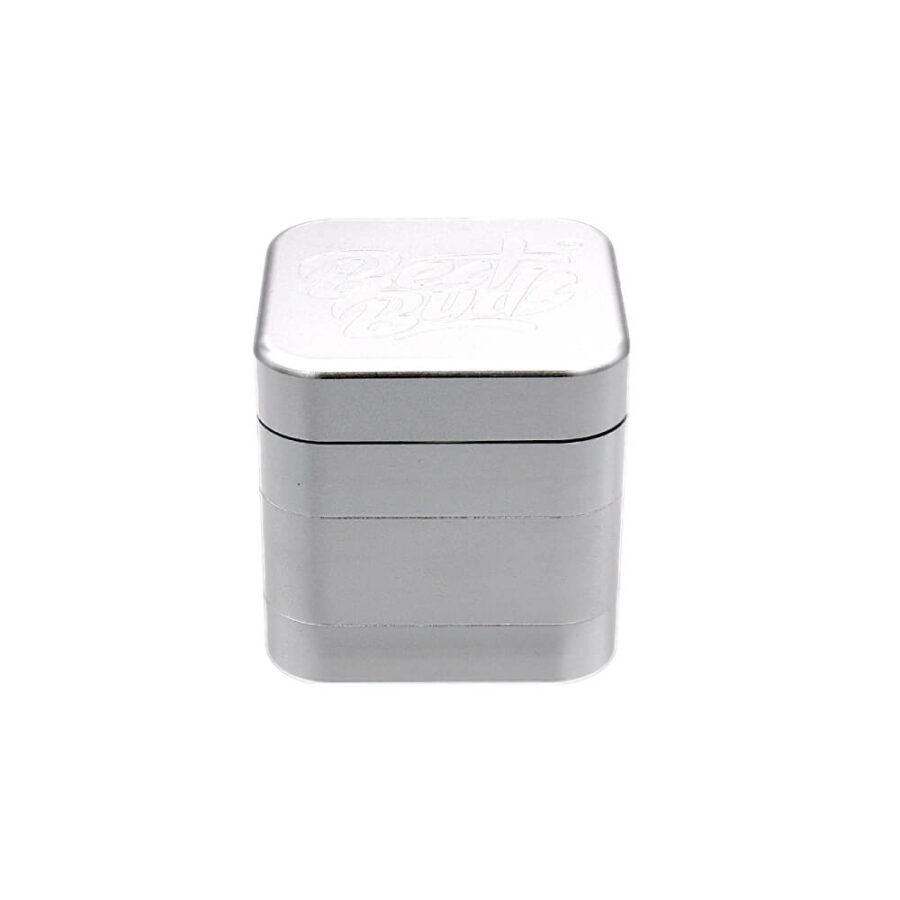 Best Buds Grinder The Cube en Aluminium Argent 4 Parties (50mm)