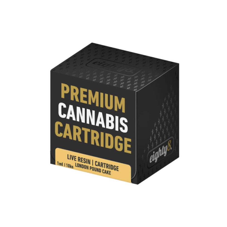 Eighty8 London Pound Cake Cartouche 1ml avec Live Terpenes (10pcs/présentoir)