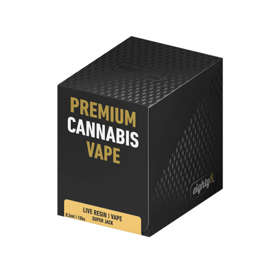 Eighty8 Super Jack Puff Jetable 0.5ml avec Live Terpenes (10pcs/présentoir)