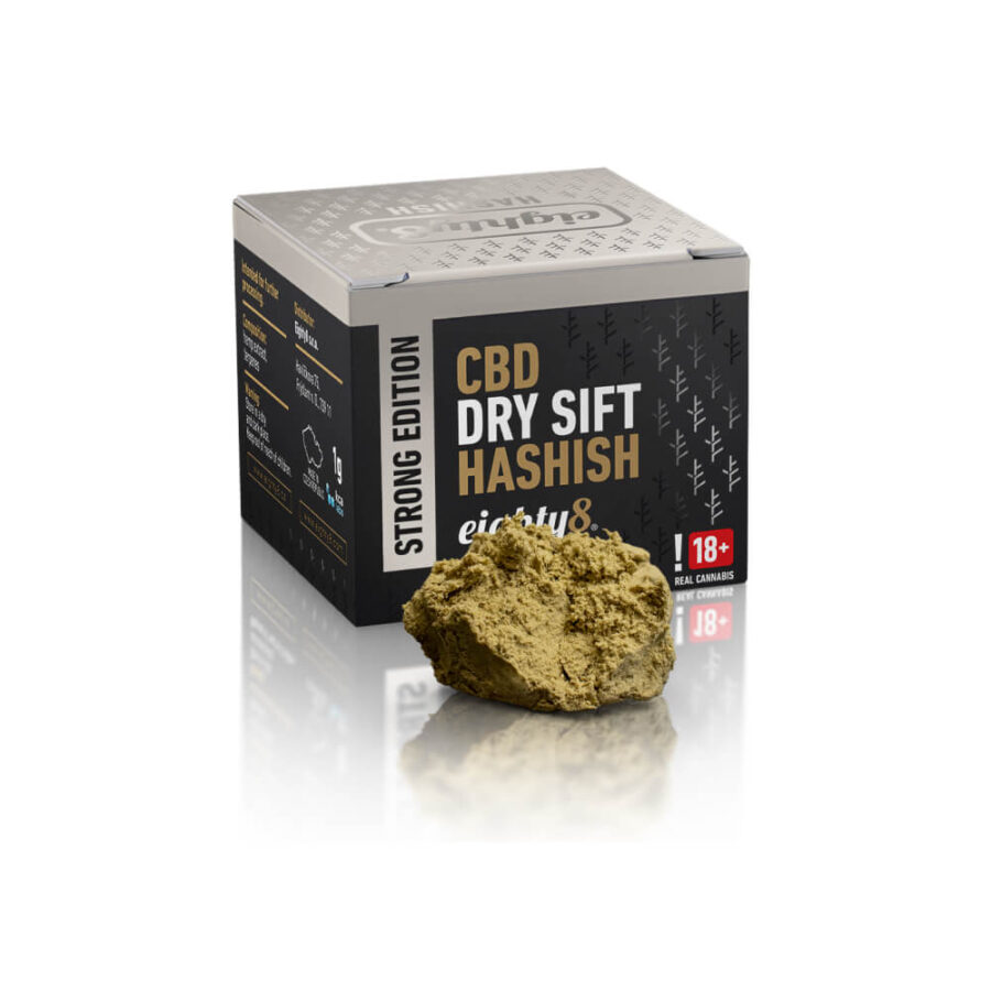 Eighty8 Extrait de CBD Dry Sift 14.56% CBD 1g (8pcs/présentoir)