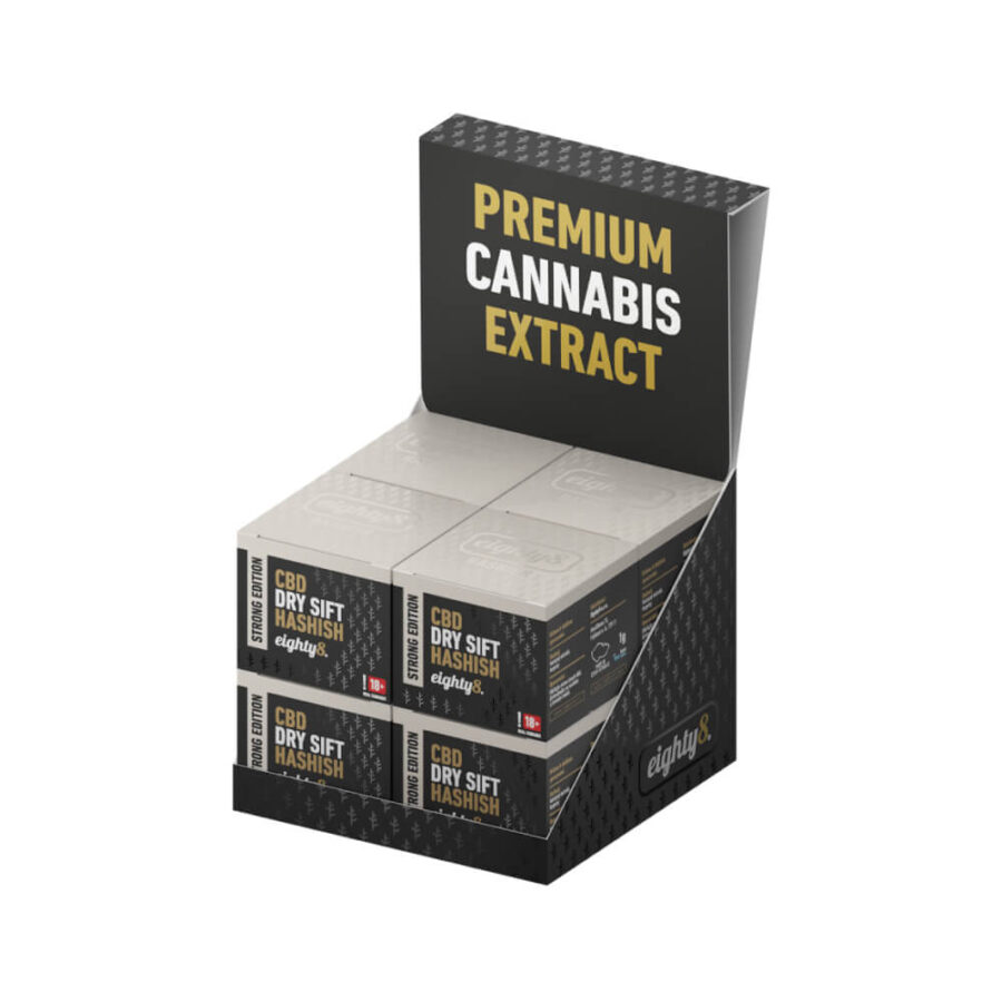 Eighty8 Extrait de CBD Dry Sift 14.56% CBD 1g (8pcs/présentoir)