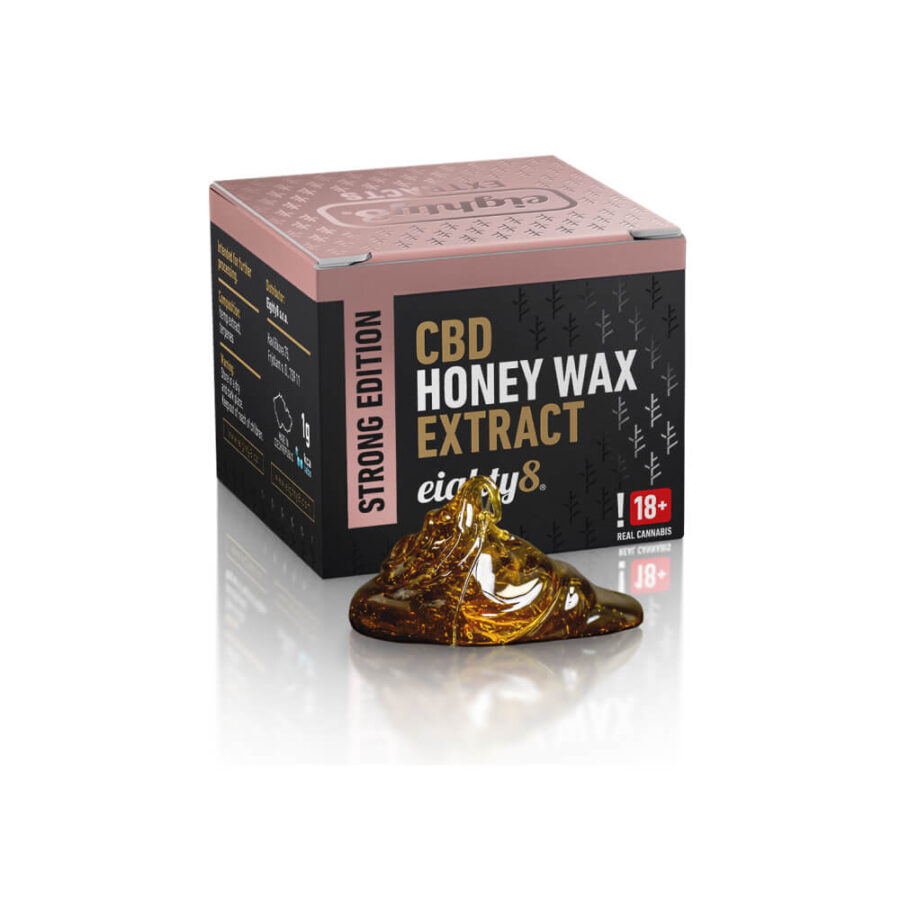 Eighty8 Extrait de CBD Honey Wax 49.26% CBD 1g (8pcs/présentoir)