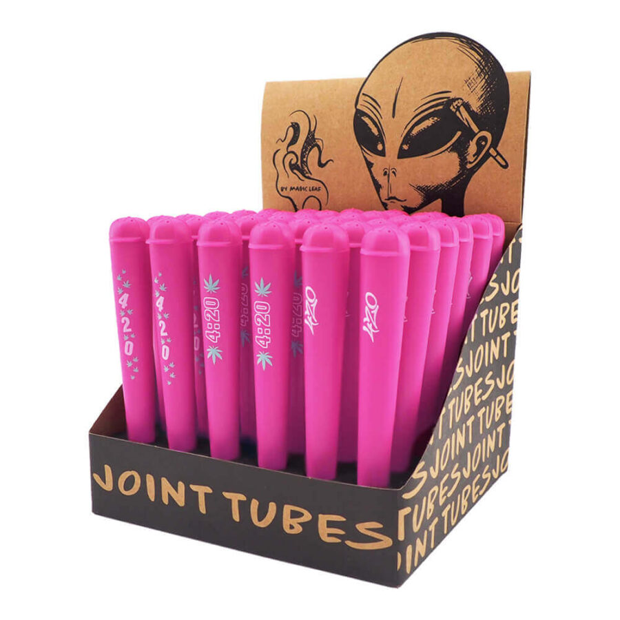 Porte-Joints 420 Cannabis Rose Flashy (36pcs/présentoir)