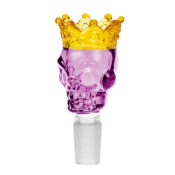 Bong Bowl de Cristal Skull Crown Rosa 18mm