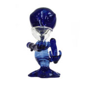 Bong de Cristal Alien Azul 15cm
