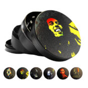 Grinder de Metal Bob Marley 4 Partes 50mm (6pcs/display)