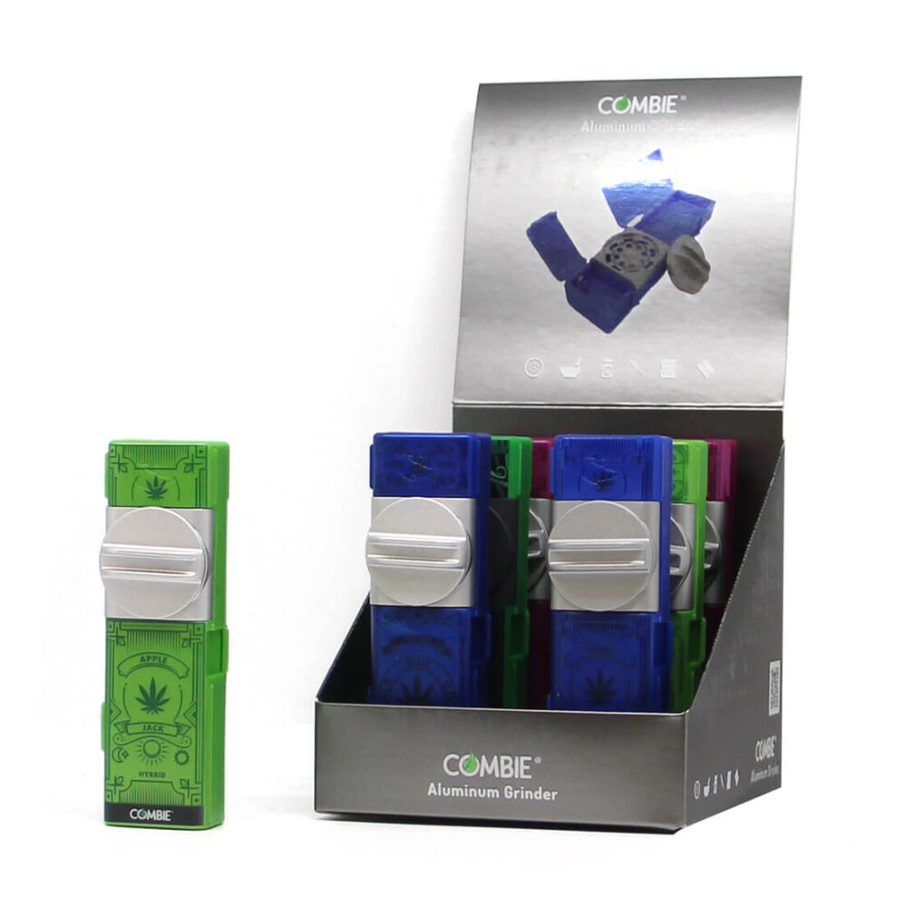 Combie™ All-In-One Grinder de Bolsillo de Aluminio Weed Leaf Seal 2 (6pcs/display)