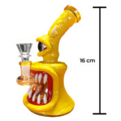 Bong Monster cristal-Arcilla 16cm Amarillo