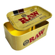 RAW Munchies Box Bandeja de metal con caja de almacenamiento