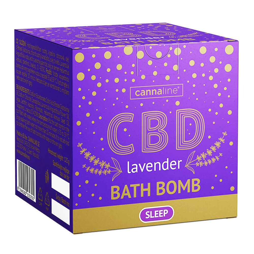 Cannaline Bomba de Baño Sleep Lavender con 100mg CBD