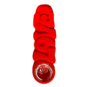 Love Pipa de Silicona Roja 12cm