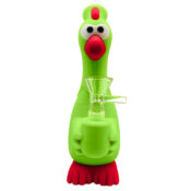 Bong Silicona Pollo Verde 18cm