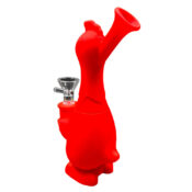 Bong Silicona Pollo Rojo 18cm