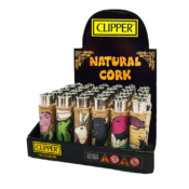 Clipper Mecheros Corcho Natural Animals (30pcs/display)