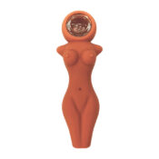 Pipa de Silicona Figura Desnuda Bronceada 12cm