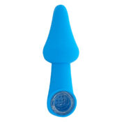 Pipa de Silicona Champiñón Azul 10cm