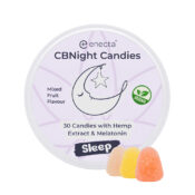 Enecta CBNight Caramelos de Extracto de Cáñamo Orgánico y Melatonina (30uds)