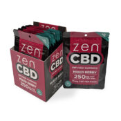 Zen CBD Gominolas de frutos rojos 250mg por bolsa (10uds/display)