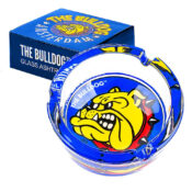 The Bulldog Original Blauer Aschenbecher aus Cristal