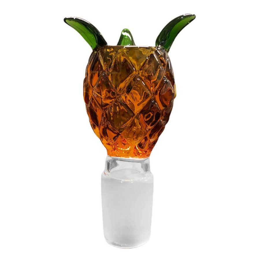 Ananas Gelb Cristal Glas Bong Schale 18mm