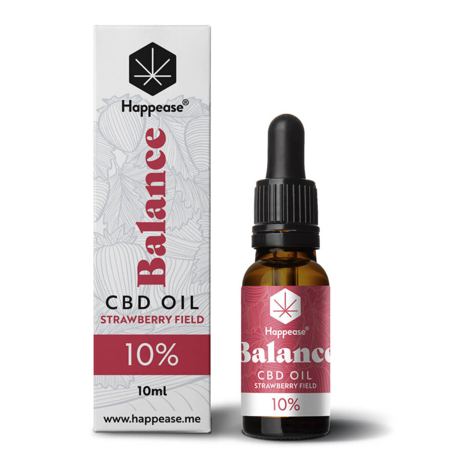 Happease Balance 10% CBD Öl Strawberry Field (10ml)