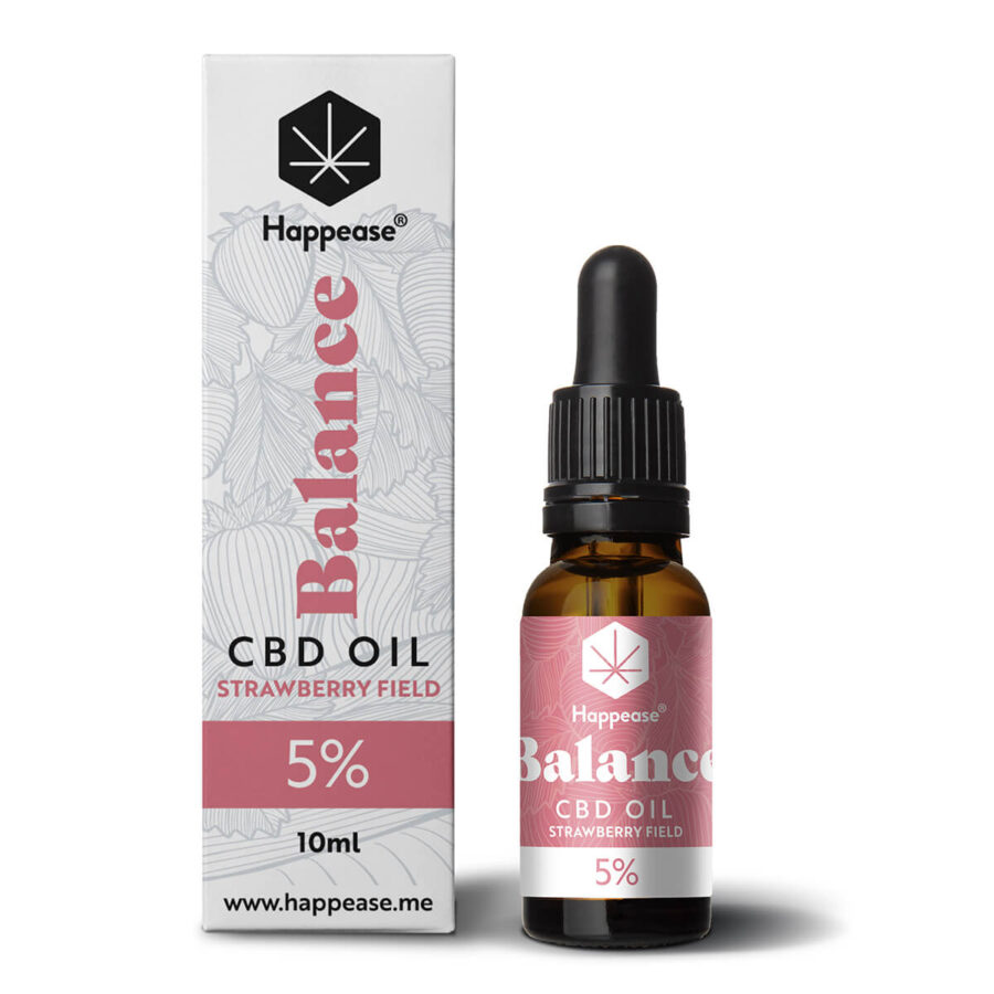 Happease Balance 5% CBD Öl Strawberry Field (10ml)