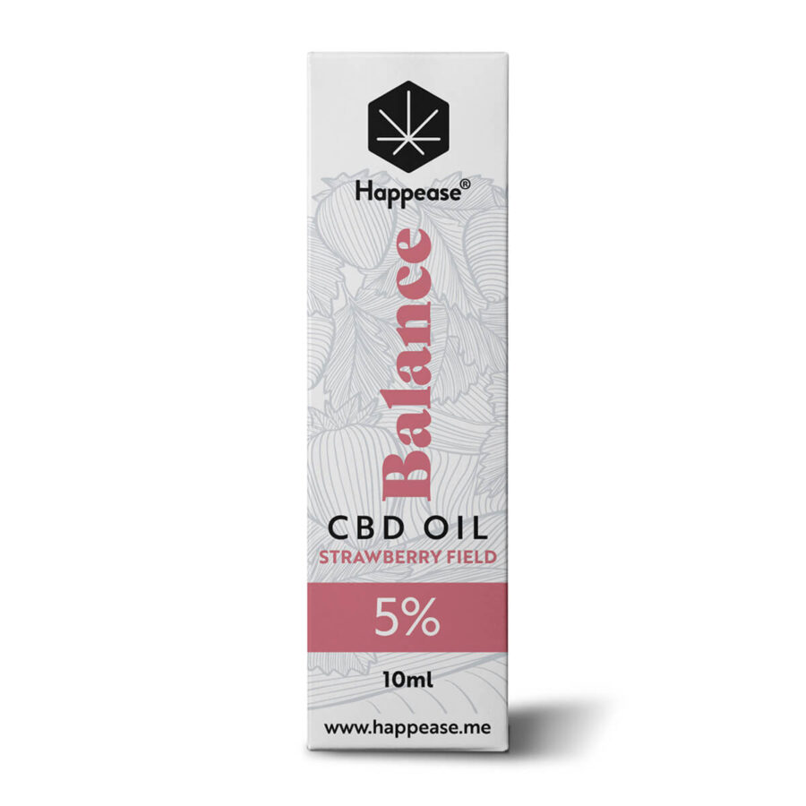 Happease Balance 5% CBD Öl Strawberry Field (10ml)