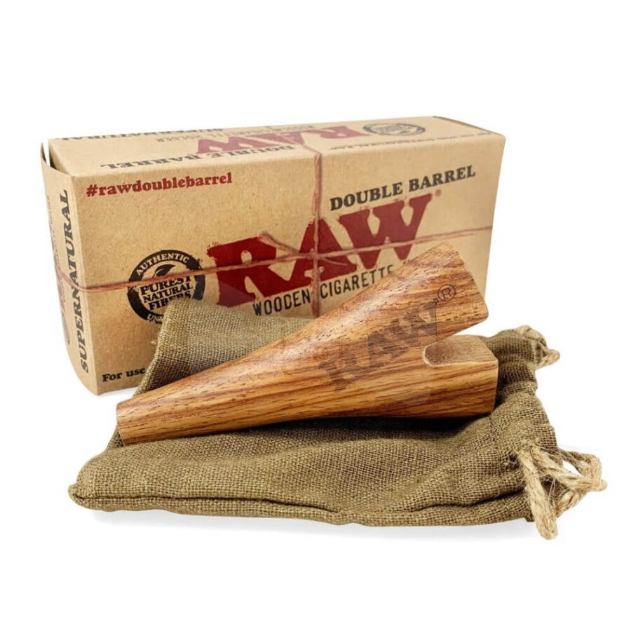 RAW Double Barrel Holder aus Holz