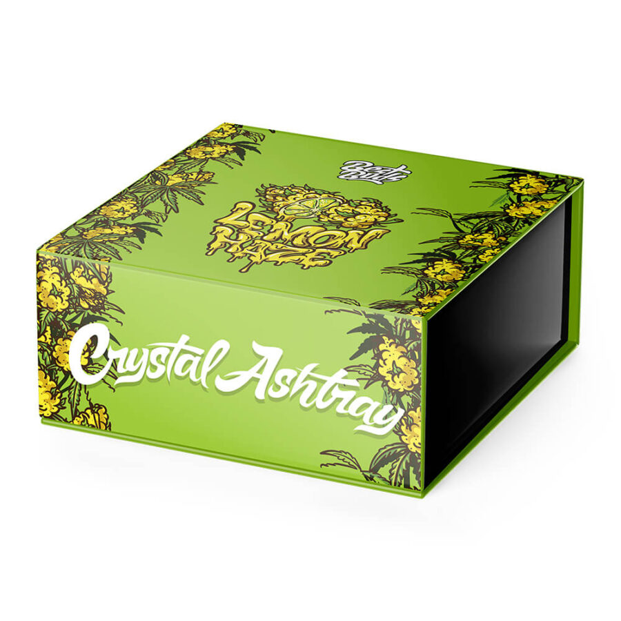 Best Buds Kristall-Aschenbecher mit Geschenkbox Lemon Haze