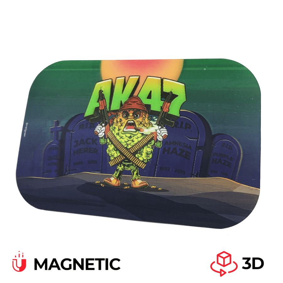 Best Buds Magnetische 3D-Abdeckung für großes Rolling Tray AK47