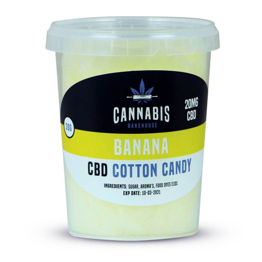 Cannabis Bakehouse CBD Zuckerwatte Banane 20mg (20g)