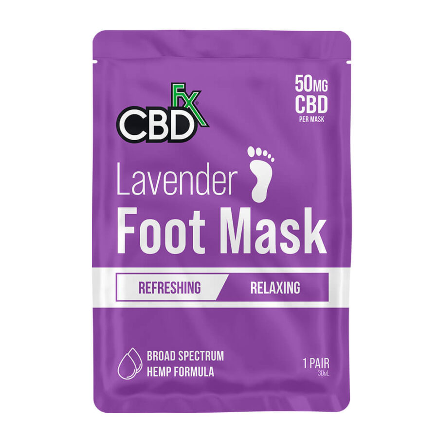 CBDfx Lavendel-Fußmaske 50mg CBD (5er-Pack/Display)