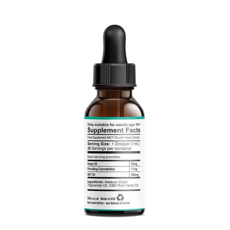 CBDfx Tinktur auf Hanfbasis 500mg CBD (30ml)