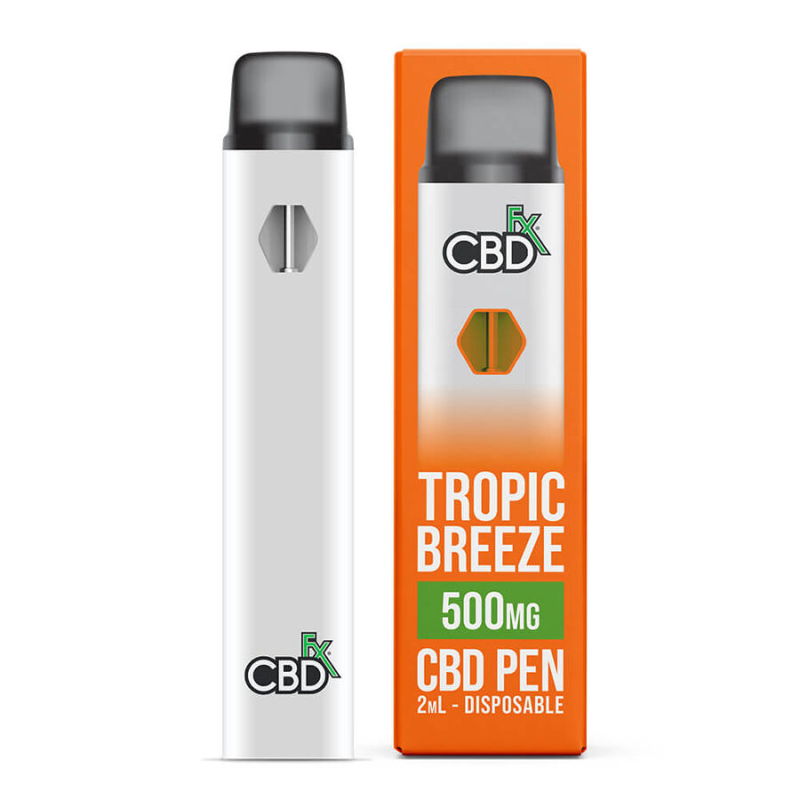 CBDfx Tropic Breeze 2ml CBD Vaping Pen 500mg (10stk/Display)