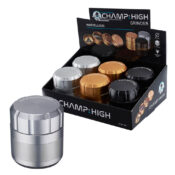 Champ High Marvellous Aluminium Grinder 4 Parts - 50mm (6stk/display)