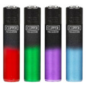 Clipper Feuerzeuge Schwarz Crystal Gradient (24Stk/Display)