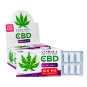 Euphoria Cannabis Schwarze Johannisbeere Kaugummis mit 100mg CBD (12stk/Display)