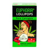 Euphoria Cannabis Lollipops Reines Cannabis (12er Packs/Masterbox)