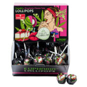 Euphoria Cannabis Lollipops Erdbeer-Käsekuchen (25gx100Stk)