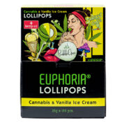 Euphoria Cannabis Lollipops Vanilla Ice Cream (25gx100Stk)