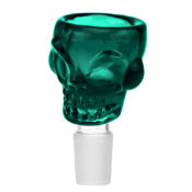 Skull Teal Cristal Bong Bowl 18mm