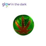 Grüne Cristal Pfeife Glow in the Dark 10cm