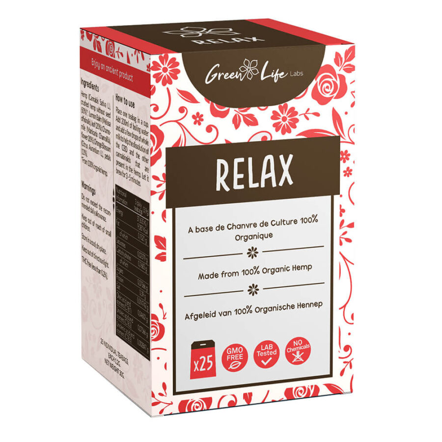 Green Life Bio Hanf Relax Tee 30g (25 Beutel/Karton)