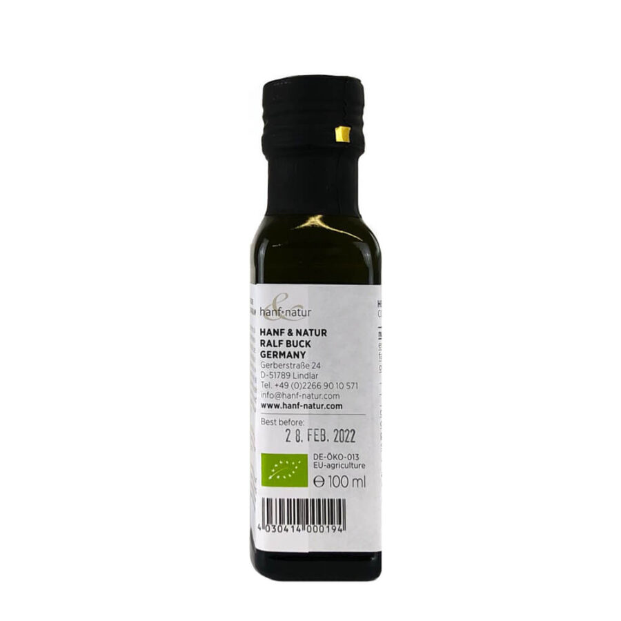 Hanf Natur Hanf Kaltgepresstes Olivenöl (100ml)