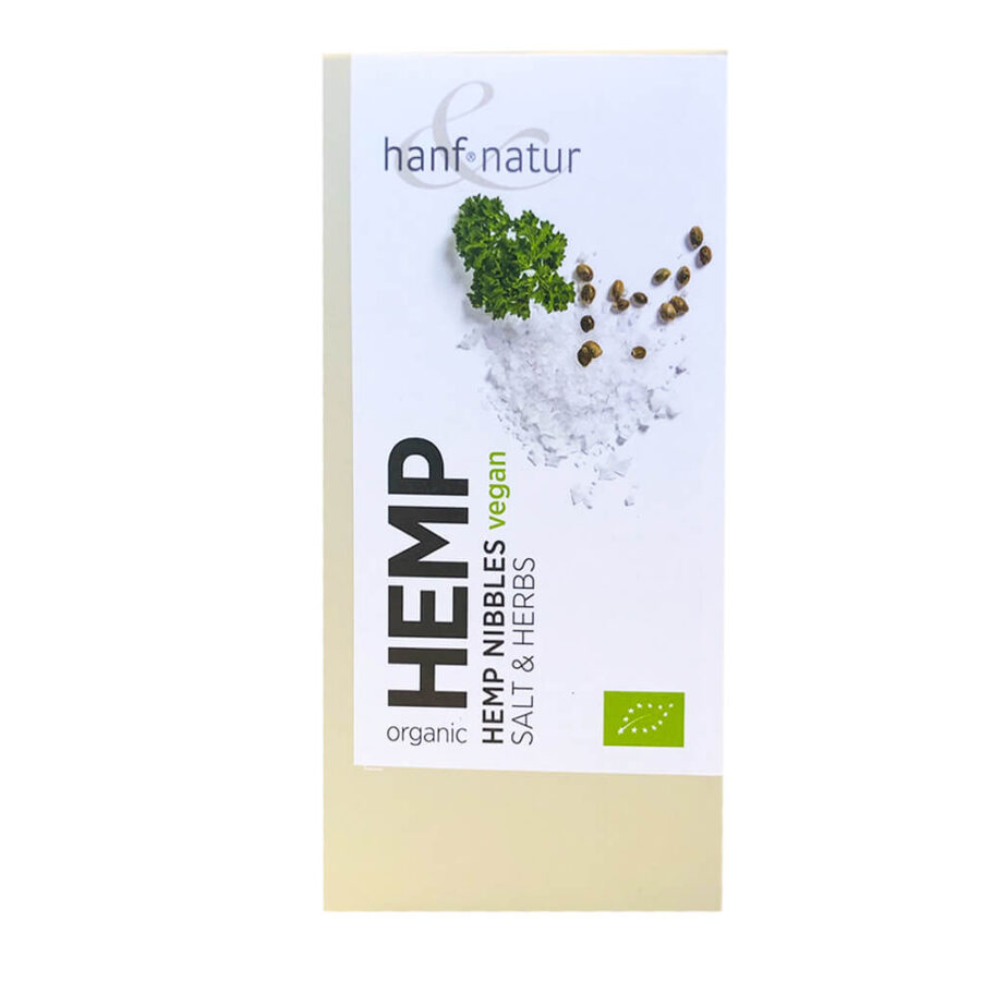 Hanf Natur Vegane Hanf Knabbereien Salz und Kräuter (100g)