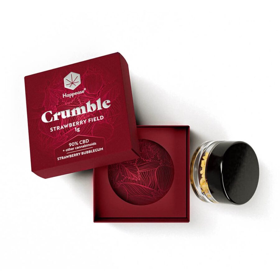 Happease Extrakte Strawberry Field Crumble 90% CBD + andere Cannabinoide (1g)