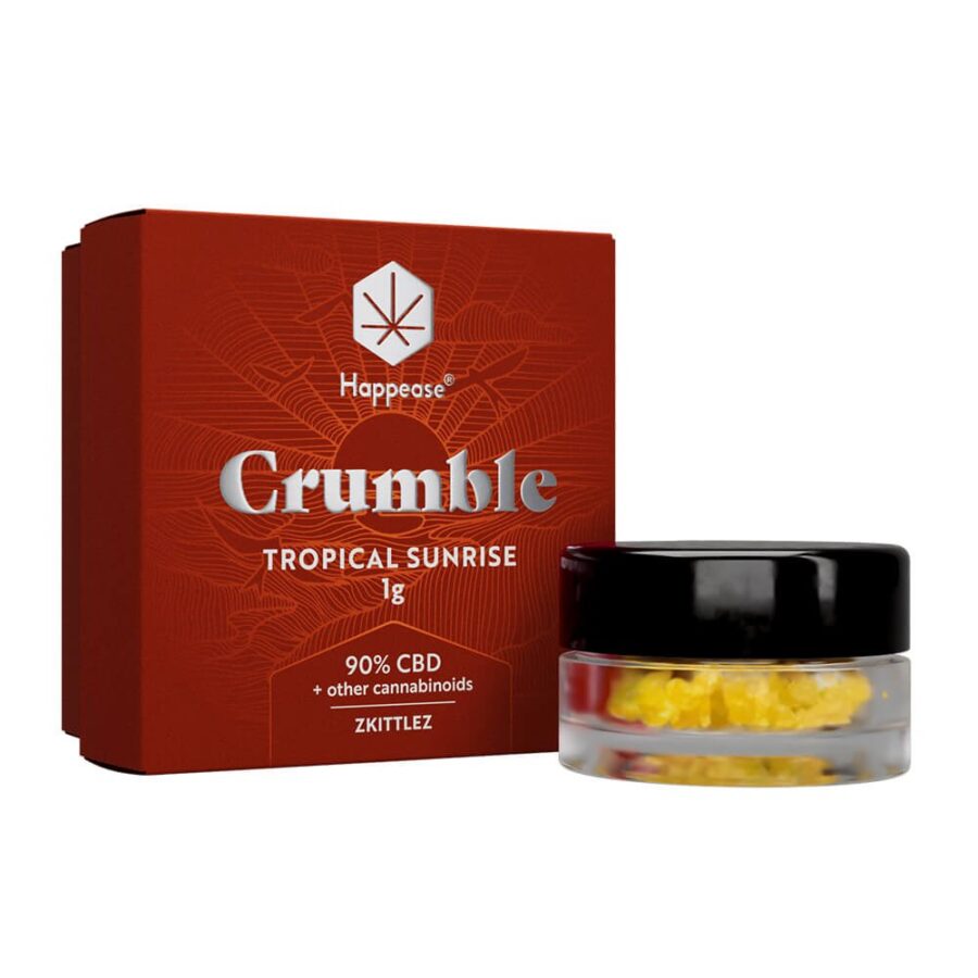 Happease Extrakte Tropical Sunrise Crumble 90% CBD + andere Cannabinoide (1g)