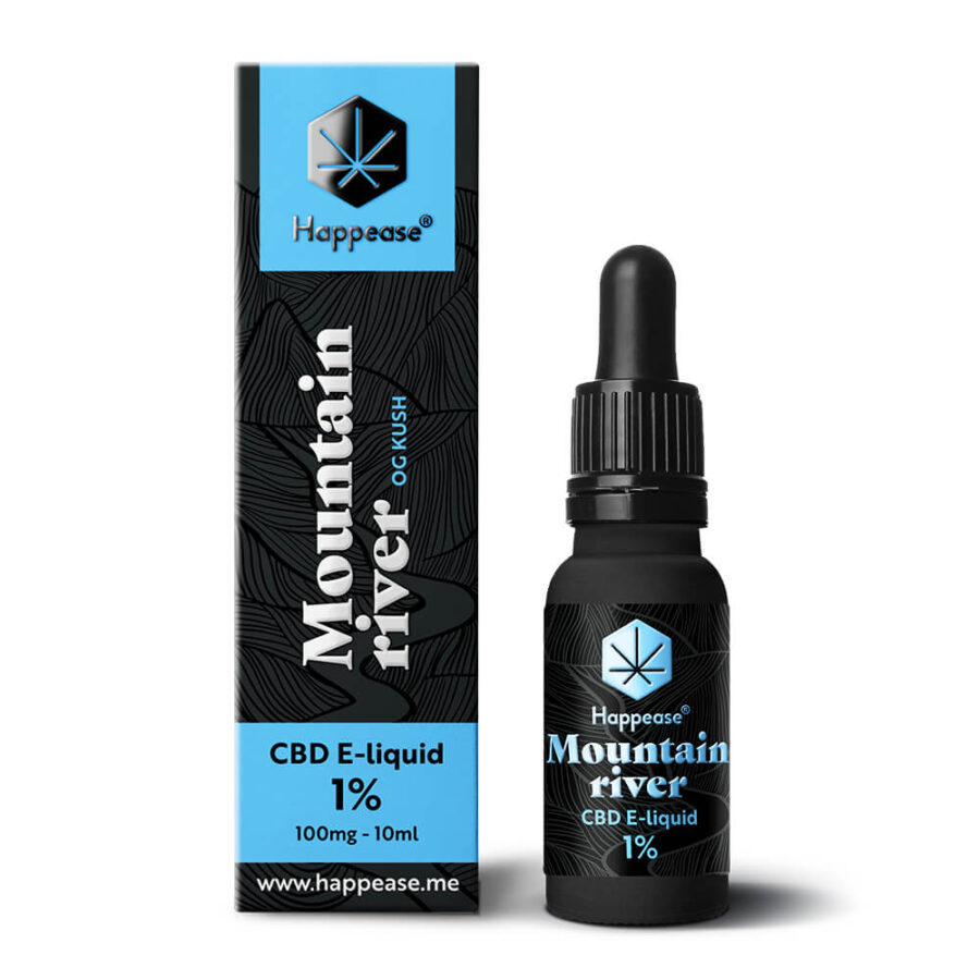 Happease CBD E-Liquid Mountain River 1% - 100mg (10ml)